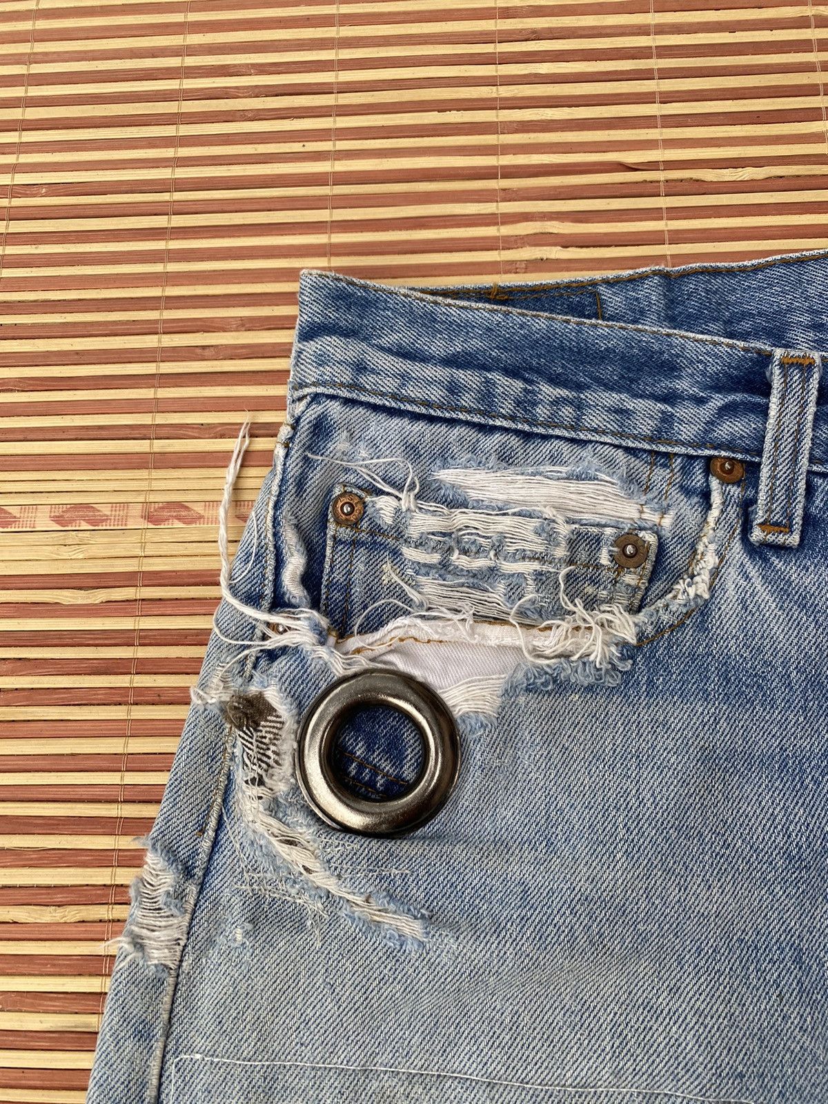 Levi's Vintage Levis 73-R Rework and Distressed Pant Size US 33 - 8 Thumbnail