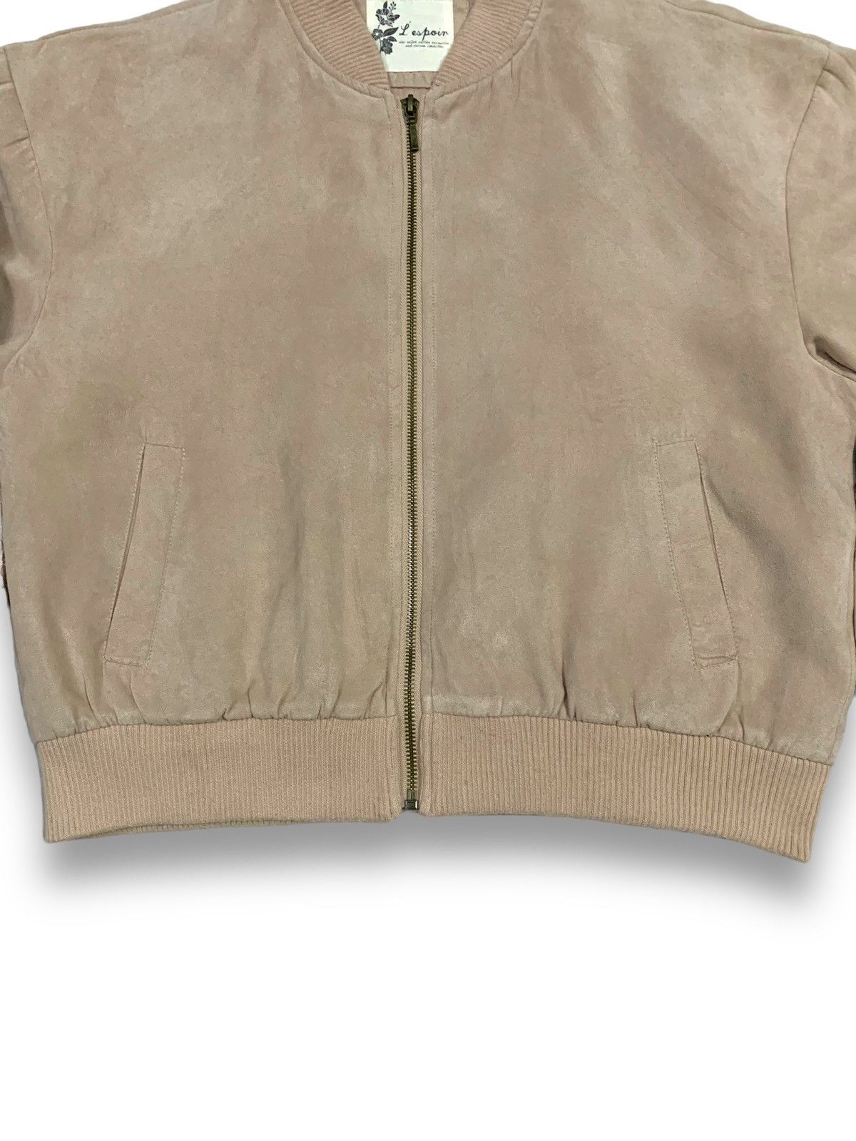 Beauty Beast Japanese Brand L’espoir Floral Embroidered Bomber Jacket Size L / US 10 / IT 46 - 8 Thumbnail