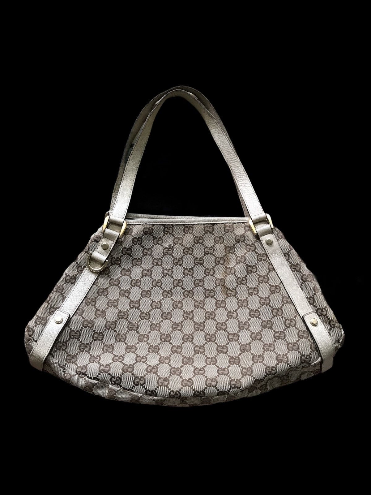 Gucci Auth Gucci 130736 GG Cnvas Shoulder Bag Tote 1970 Size ONE SIZE - 2 Thumbnail