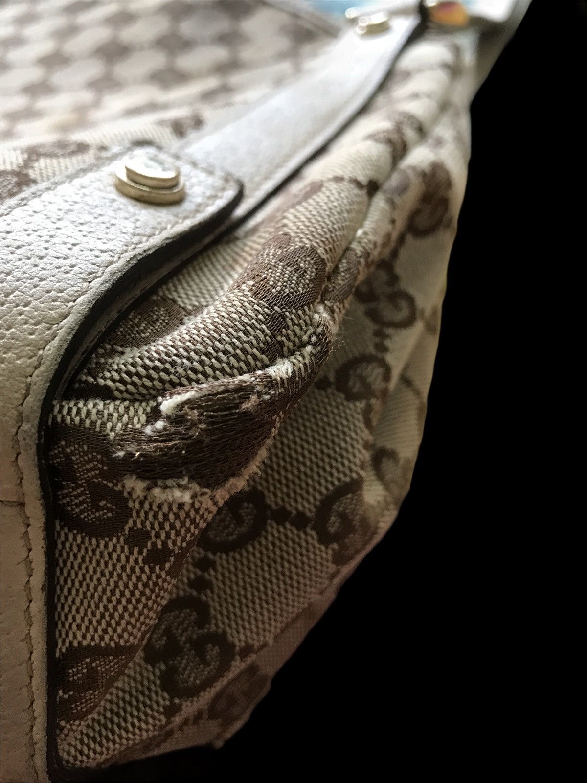 Gucci Auth Gucci 130736 GG Cnvas Shoulder Bag Tote 1970 Size ONE SIZE - 4 Thumbnail