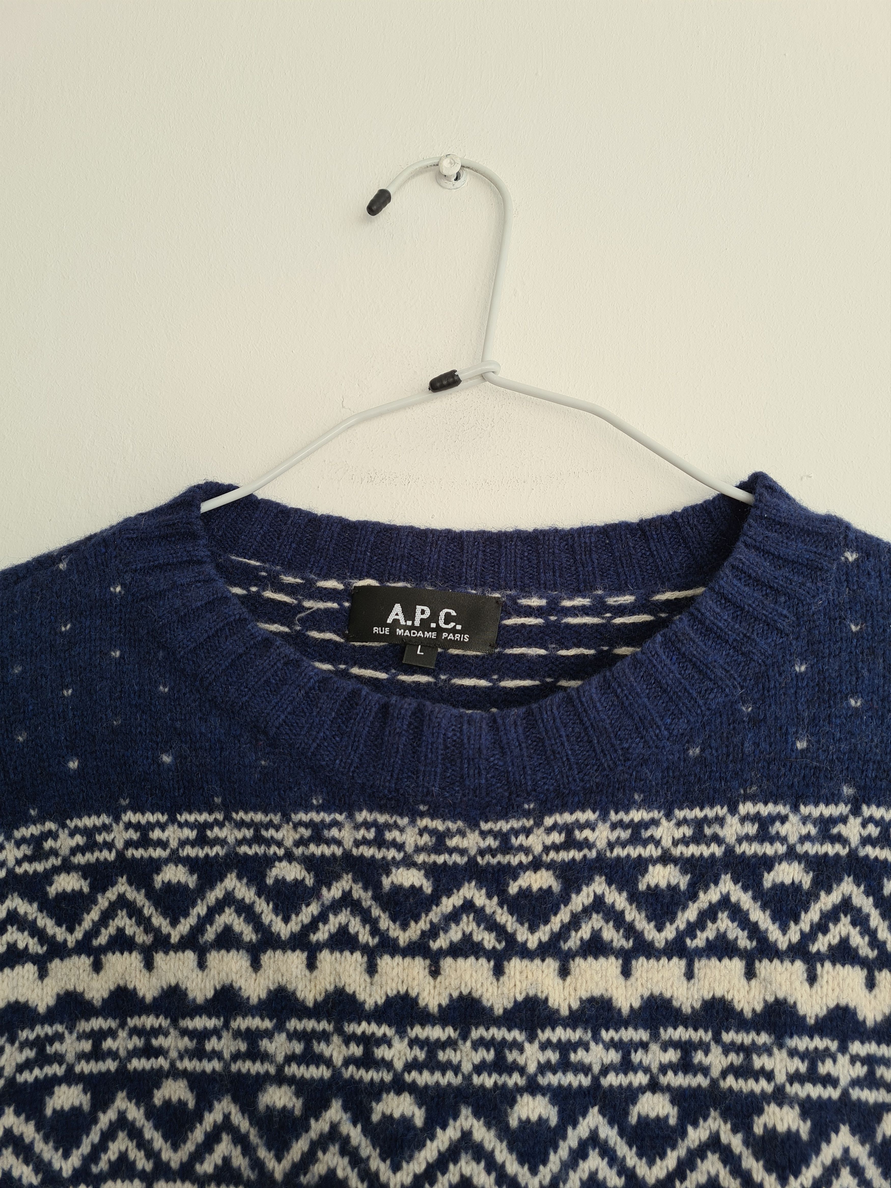 A.P.C. Lambswool Sweater FW11 Size US L / EU 52-54 / 3 - 2 Thumbnail