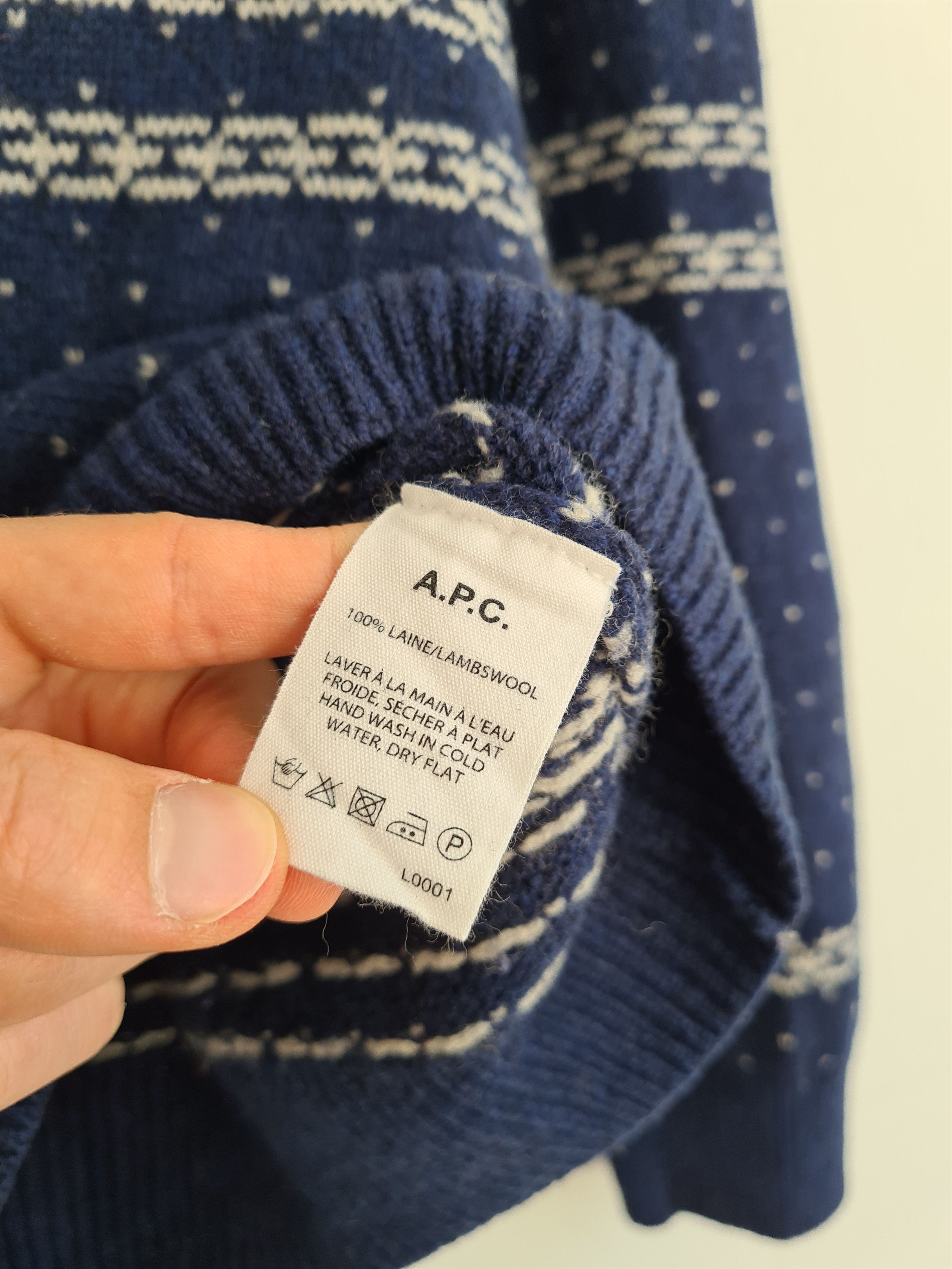 A.P.C. Lambswool Sweater FW11 Size US L / EU 52-54 / 3 - 4 Thumbnail