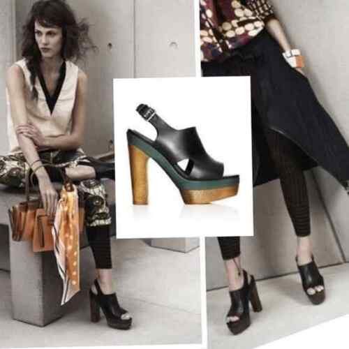 Marni MARNI At H&M Heels Shoes Leather Size US 7 EU 38 Size US 7 / IT 37 - 1 Thumbnail