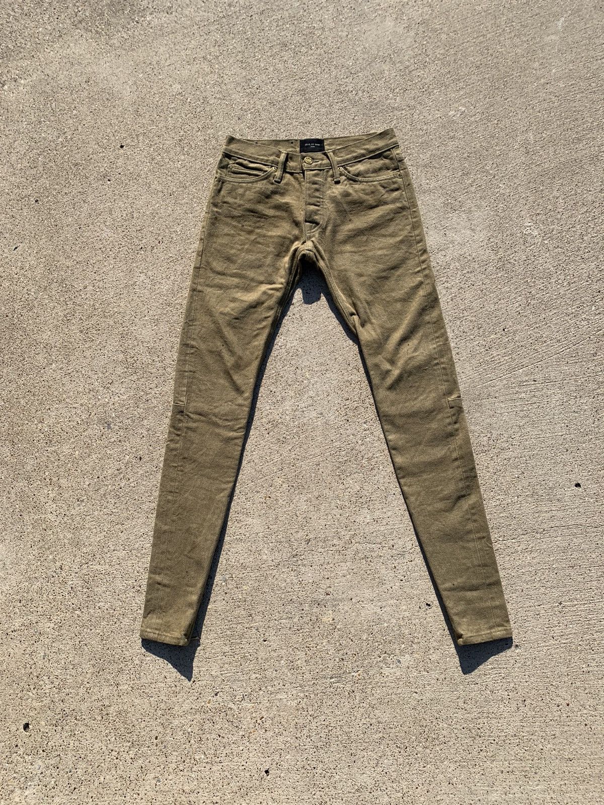 Fear of God 5th Collection Vintage Gold Selvedge Denim | Grailed