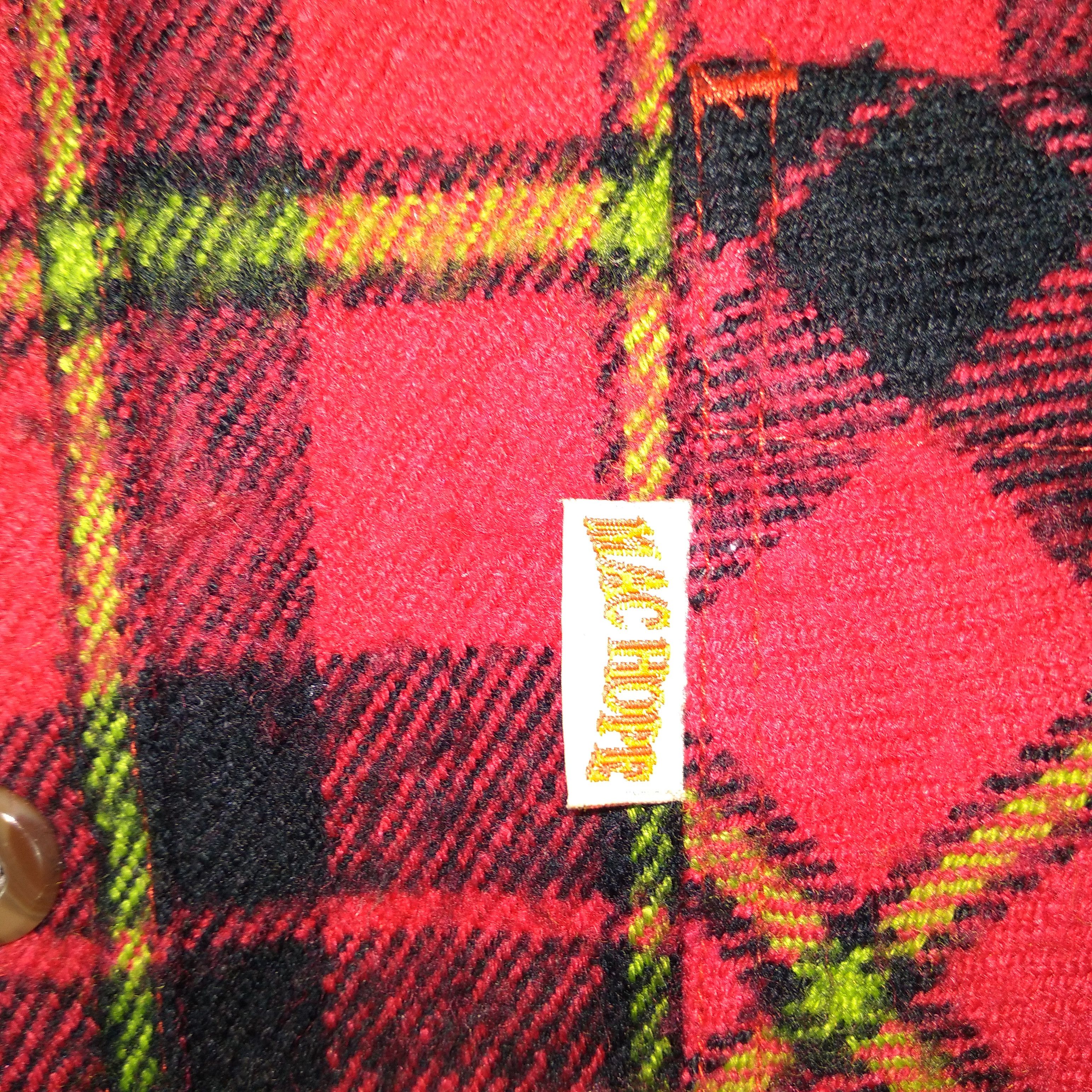 Flannel × Japanese Brand Vintage Machope Tartan Style Buttons Winter Flannel Size US L / EU 52-54 / 3 - 4 Thumbnail