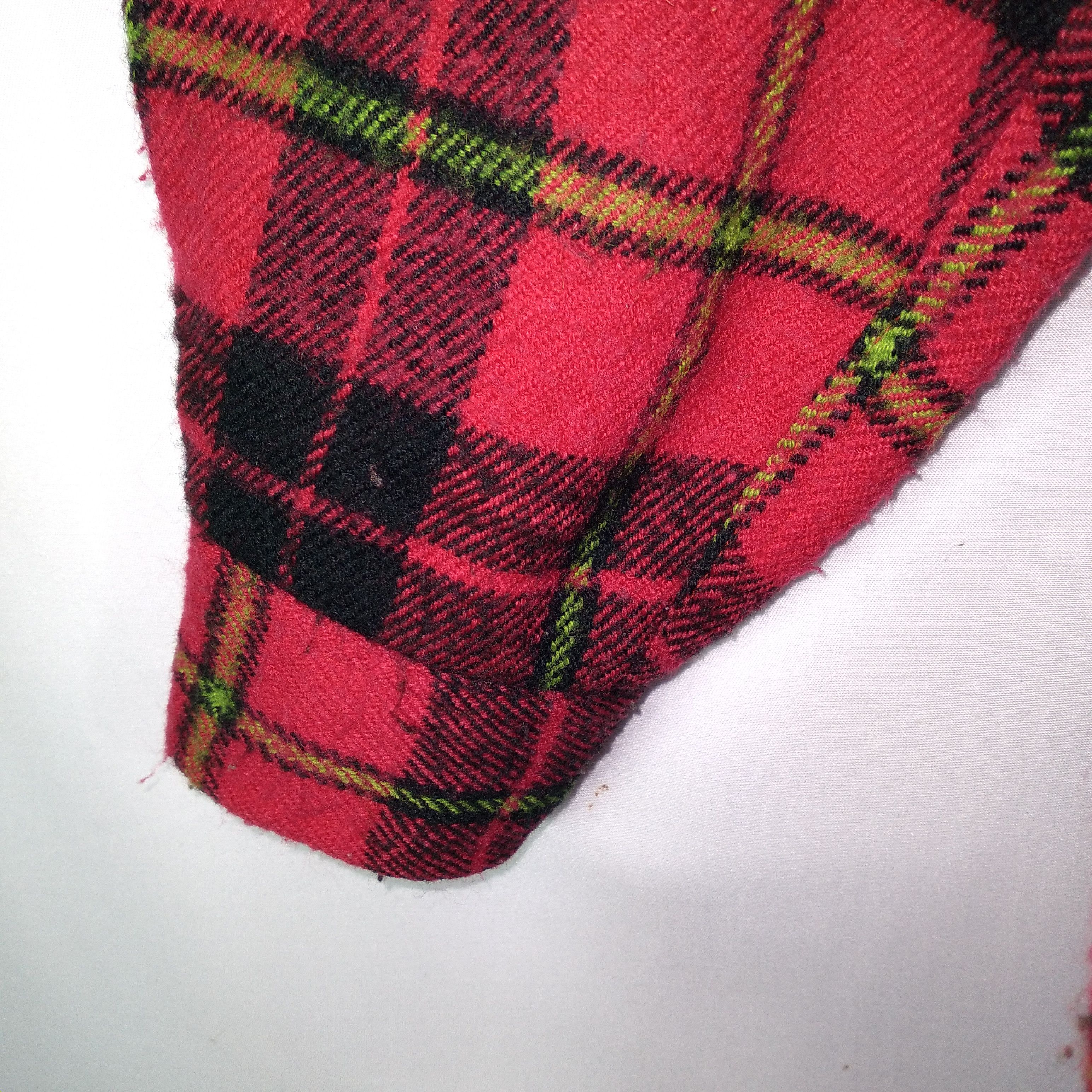 Flannel × Japanese Brand Vintage Machope Tartan Style Buttons Winter Flannel Size US L / EU 52-54 / 3 - 7 Thumbnail