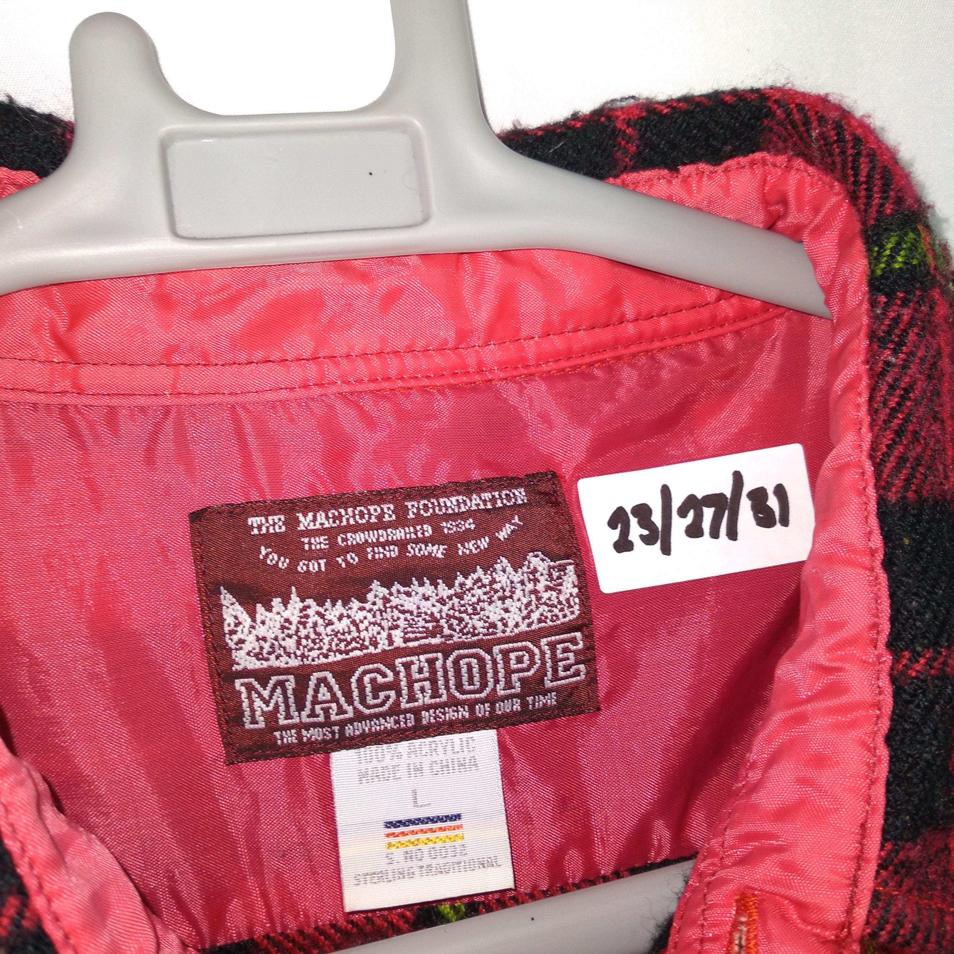 Flannel × Japanese Brand Vintage Machope Tartan Style Buttons Winter Flannel Size US L / EU 52-54 / 3 - 10 Thumbnail