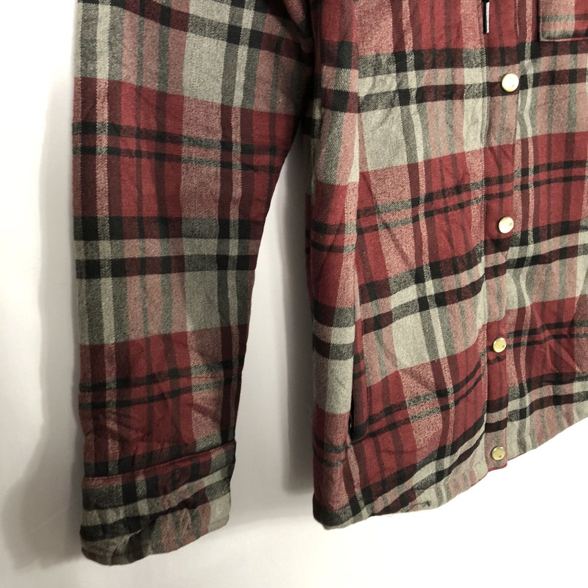 Japanese Brand × Sessions × Vintage Vintage Sessions Red Tartan Hoodie Outlaw Plaid Jacket Size US M / EU 48-50 / 2 - 9 Thumbnail