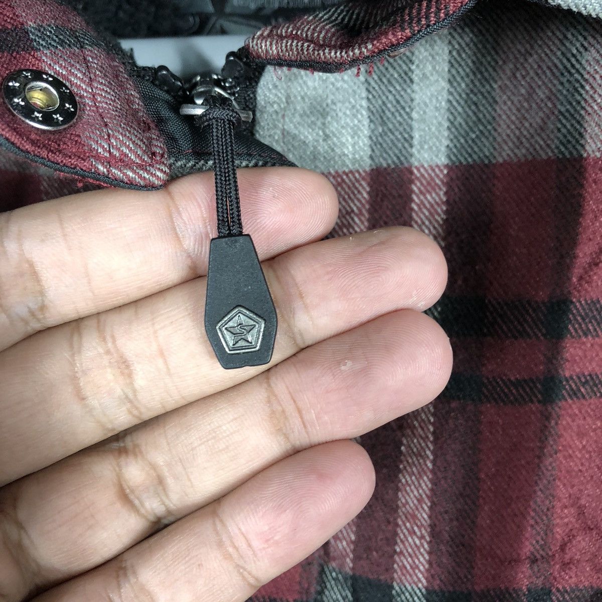 Japanese Brand × Sessions × Vintage Vintage Sessions Red Tartan Hoodie Outlaw Plaid Jacket Size US M / EU 48-50 / 2 - 11 Thumbnail