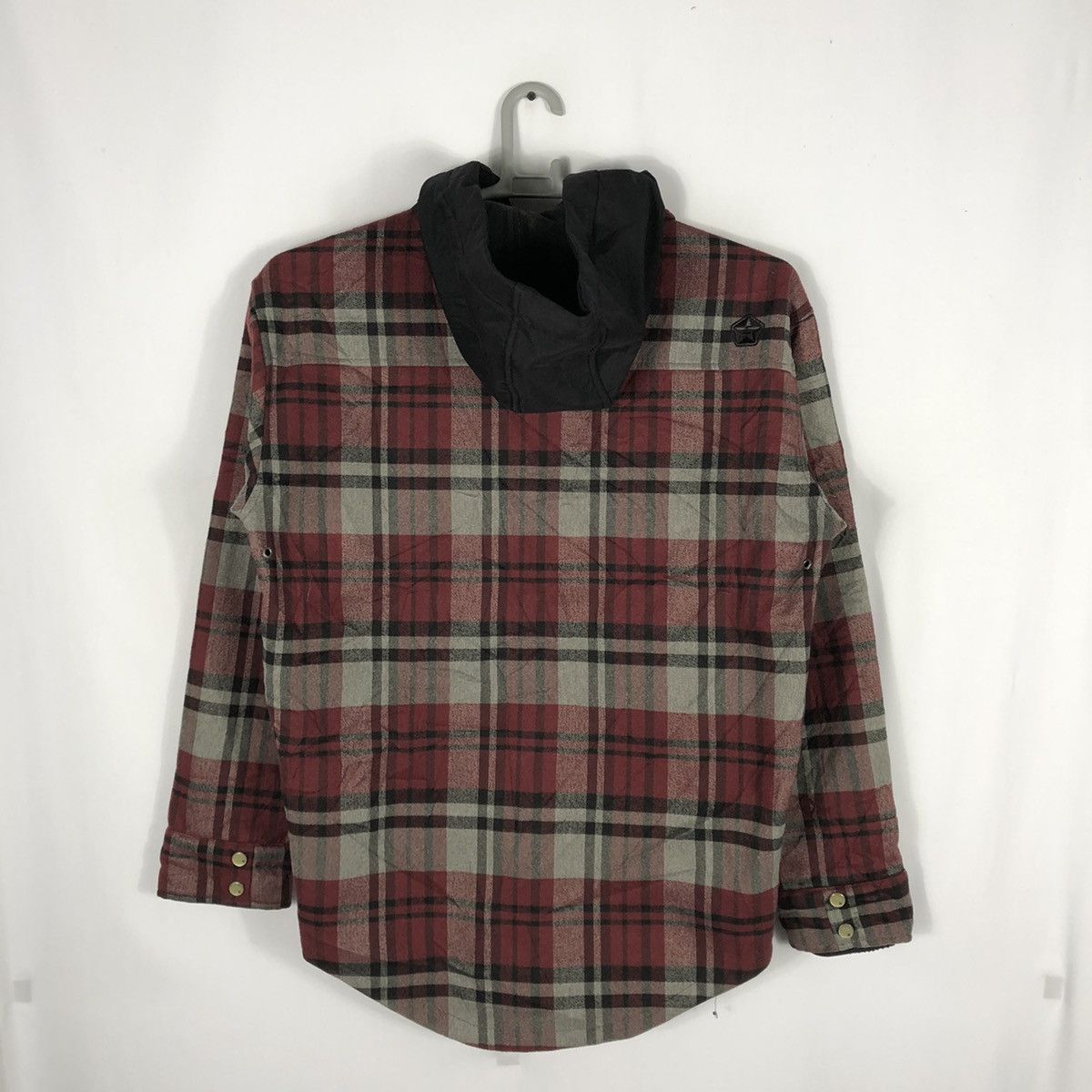 Japanese Brand × Sessions × Vintage Vintage Sessions Red Tartan Hoodie Outlaw Plaid Jacket Size US M / EU 48-50 / 2 - 4 Thumbnail