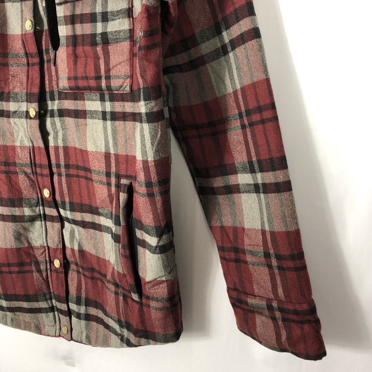 Japanese Brand × Sessions × Vintage Vintage Sessions Red Tartan Hoodie Outlaw Plaid Jacket Size US M / EU 48-50 / 2 - 7 Thumbnail