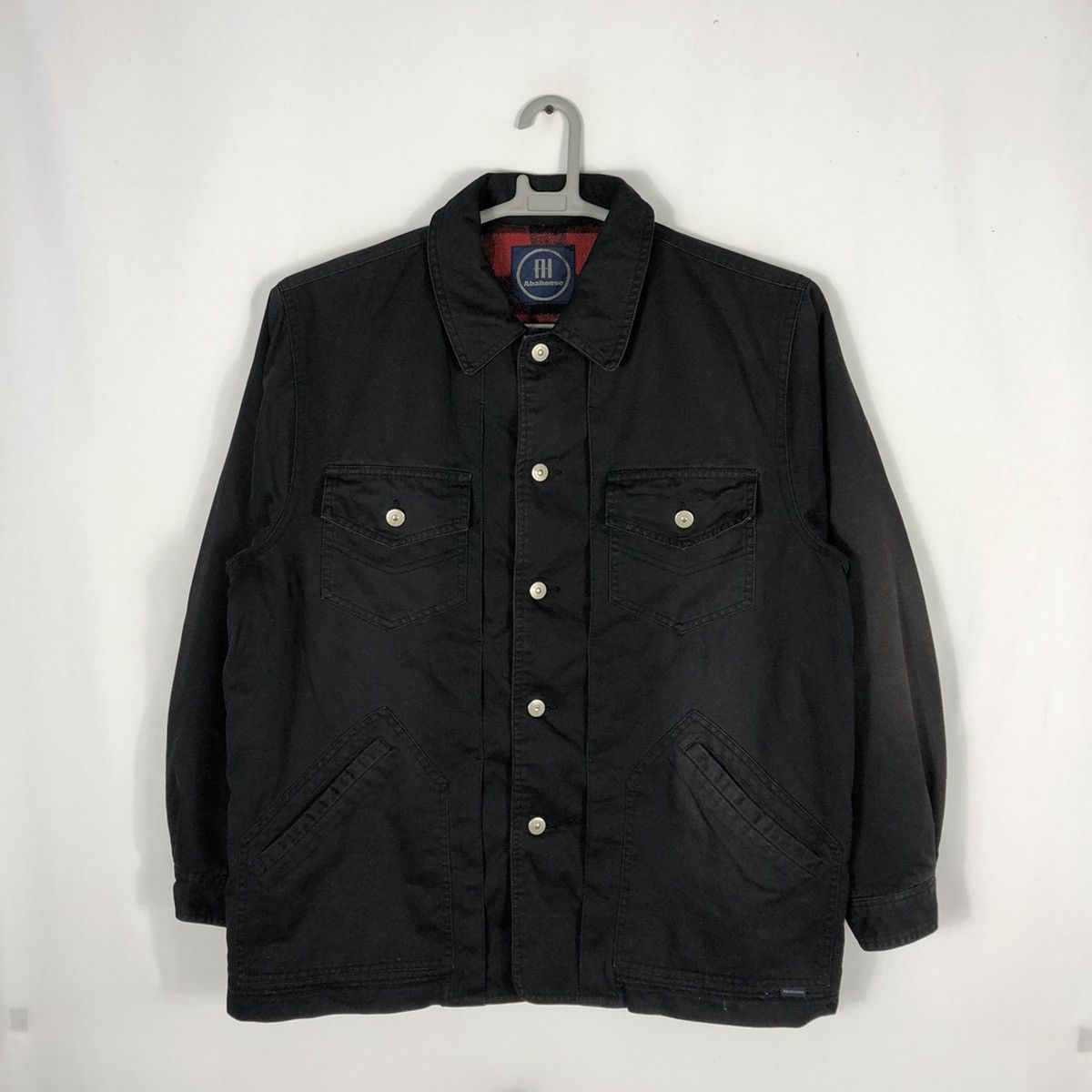 ABAHOUSE × Japanese Brand × Vintage Vintage Abahouse Red Tartan 4 Pockets Designer Chore Jacket Size US M / EU 48-50 / 2 - 2 Thumbnail