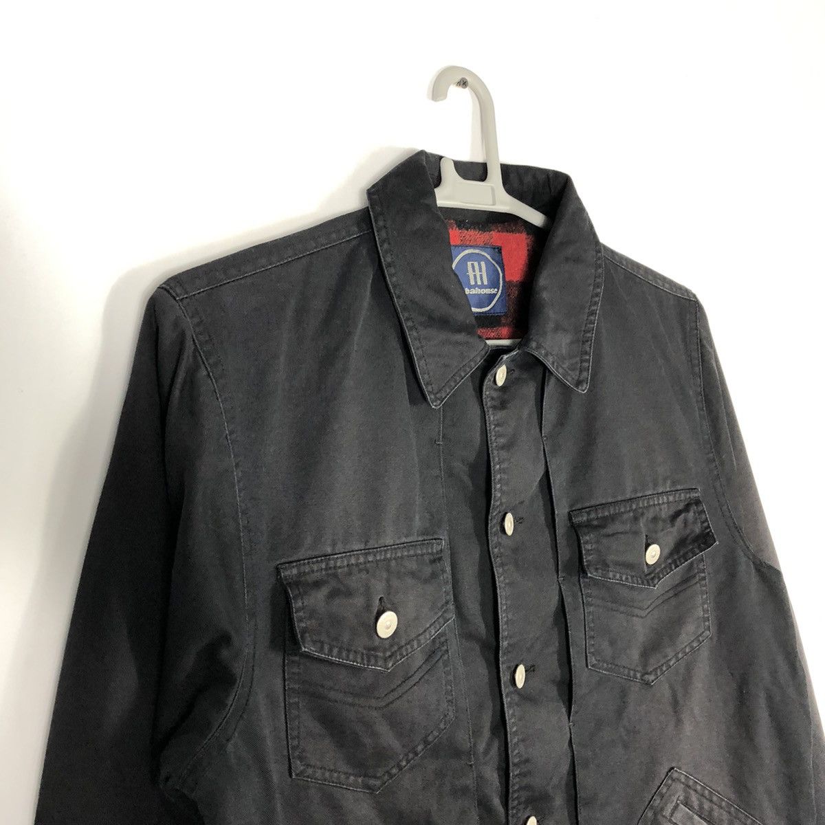ABAHOUSE × Japanese Brand × Vintage Vintage Abahouse Red Tartan 4 Pockets Designer Chore Jacket Size US M / EU 48-50 / 2 - 8 Thumbnail