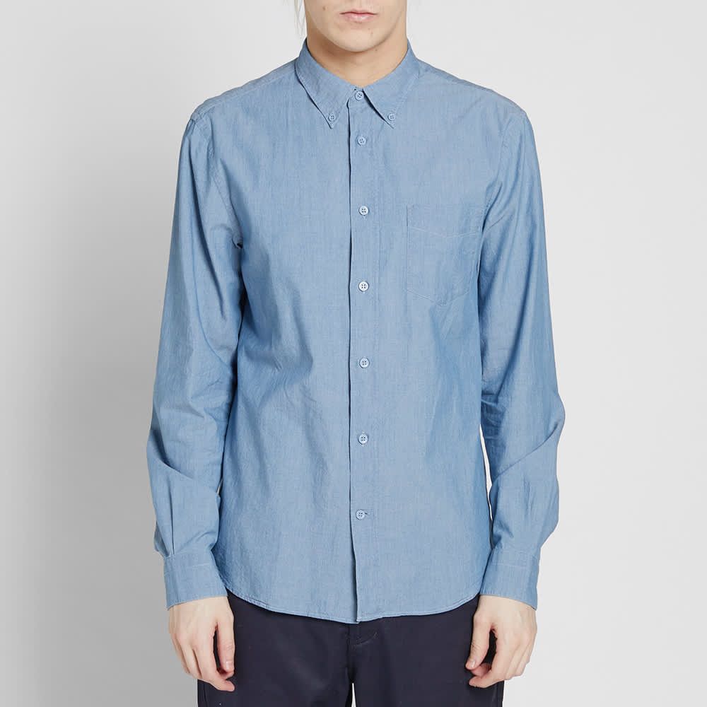 Acne Studios Isherwood Bleached Indigo Shirt Size US M / EU 48-50 / 2 - 5 Thumbnail