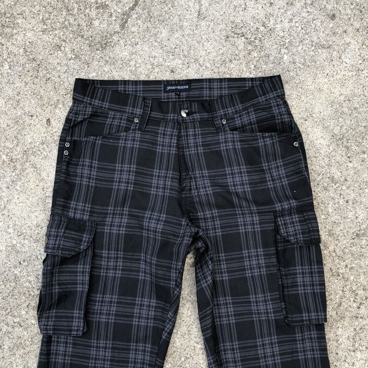 Japanese Brand × Vintage 31040 6 Pocket Seditionaries Punk Tartan Styles Casual Pants Size US 31 - 2 Thumbnail