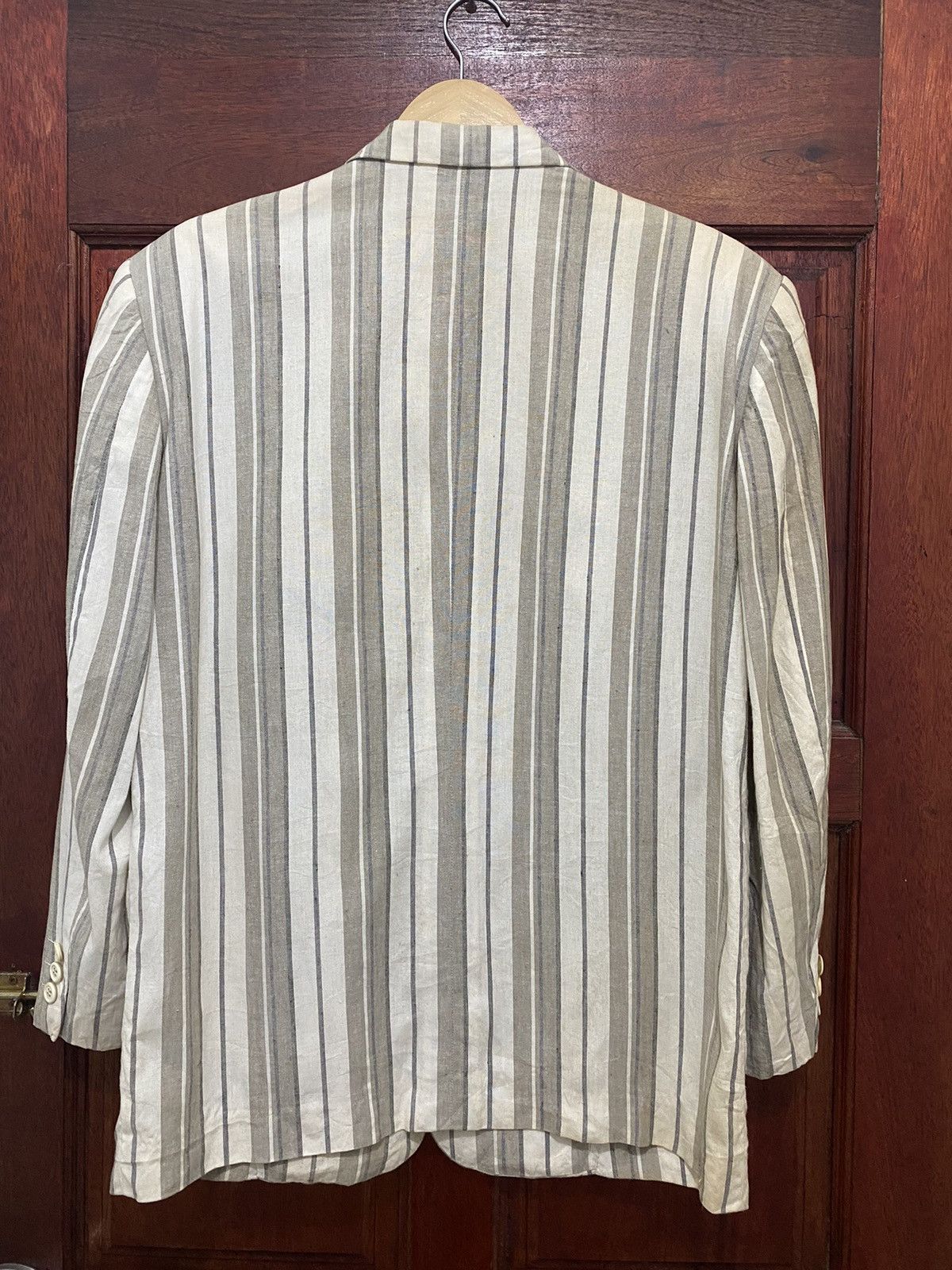Comme des Garcons Archives 80’s COMME des GARÇONS HOMME Stripes Jacket Size US S / EU 44-46 / 1 - 2 Thumbnail