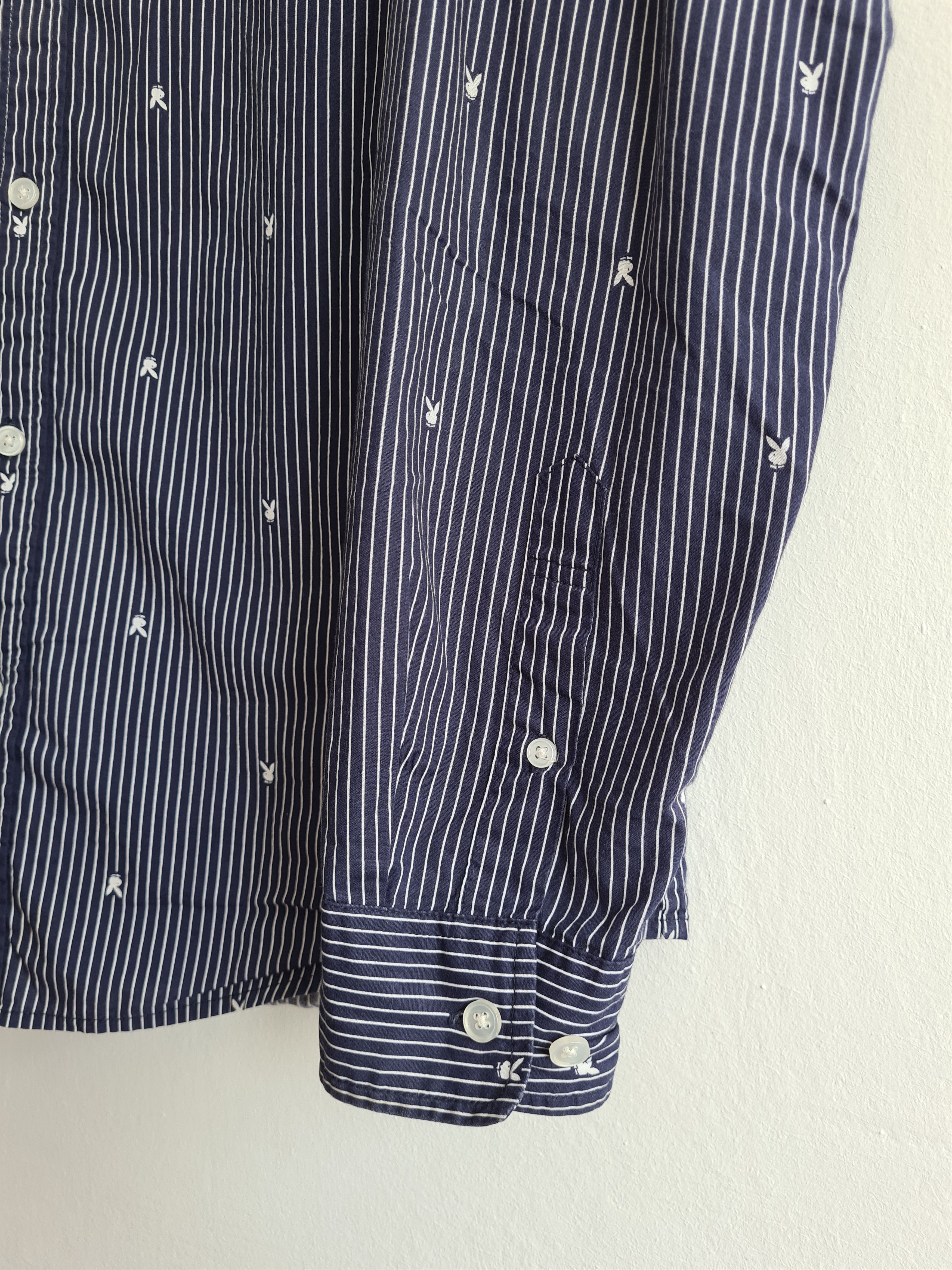 Playboy × Supreme Pinstripe Button Down Shirt SS11 Size US M / EU 48-50 / 2 - 5 Thumbnail
