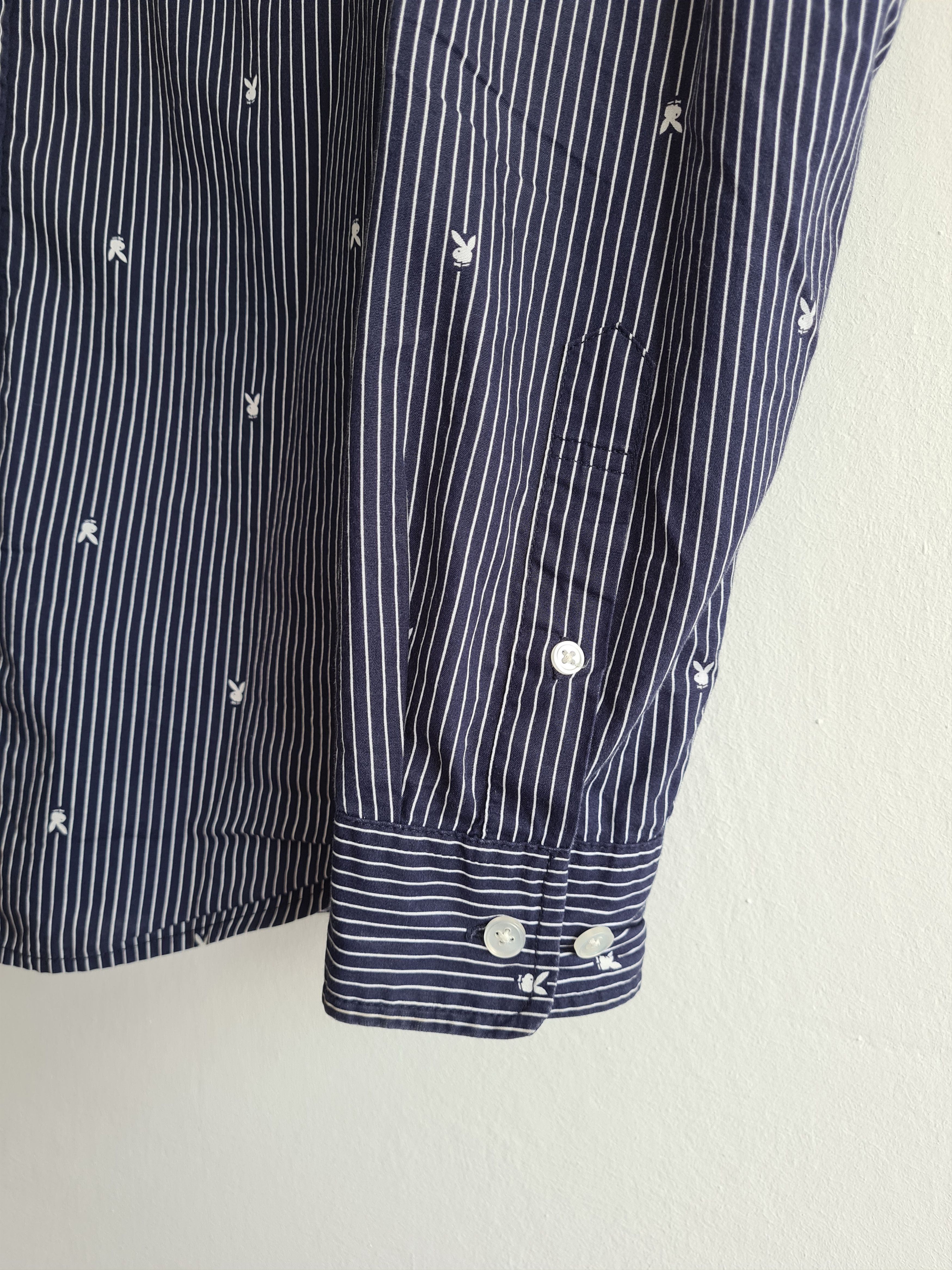 Playboy × Supreme Pinstripe Button Down Shirt SS11 Size US M / EU 48-50 / 2 - 2 Thumbnail