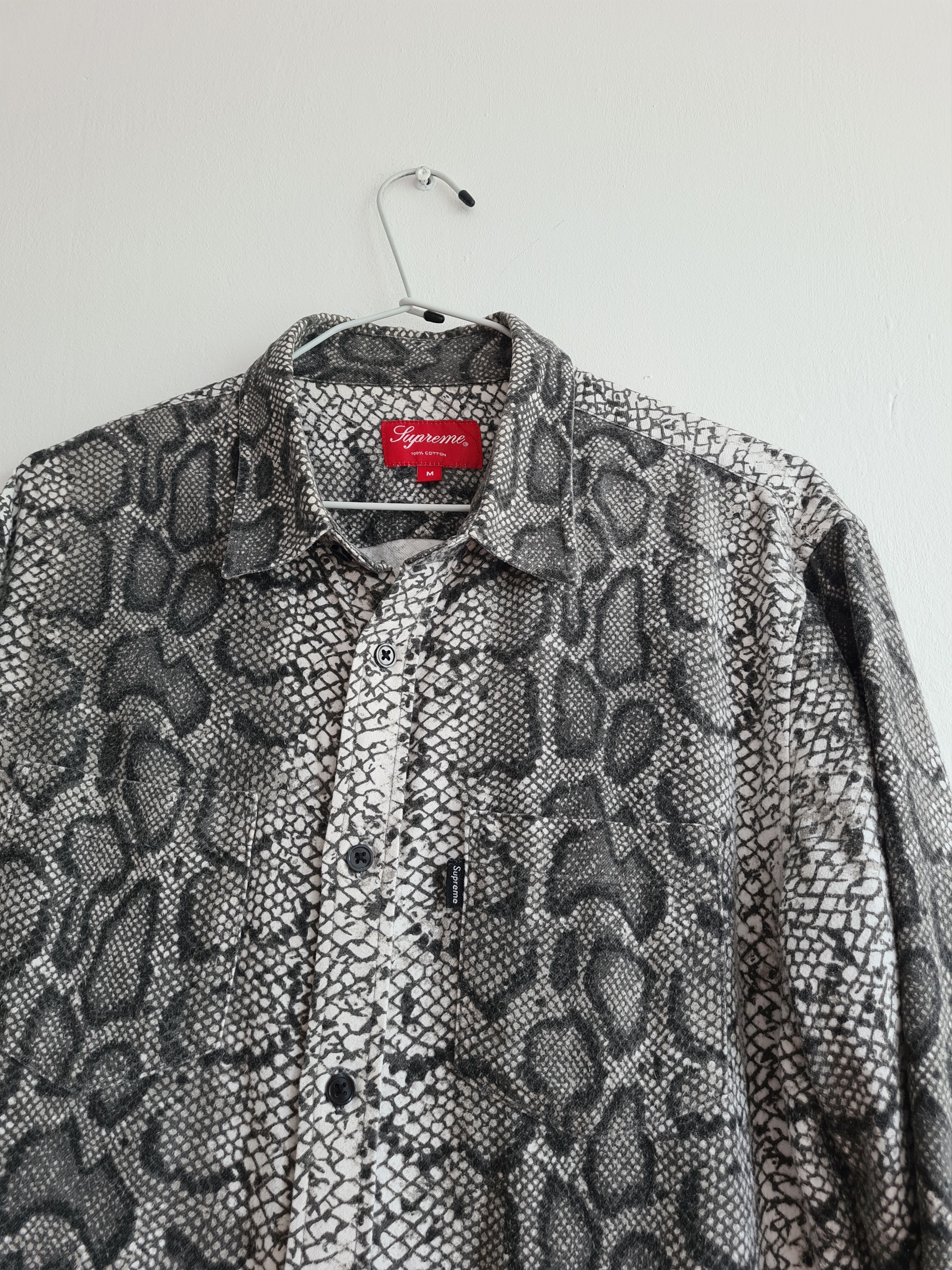 Supreme Snakeskin Flannel Shirt FW14 Size US M / EU 48-50 / 2 - 2 Thumbnail