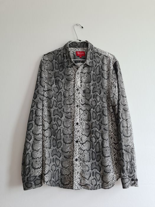 Supreme store snakeskin shirt