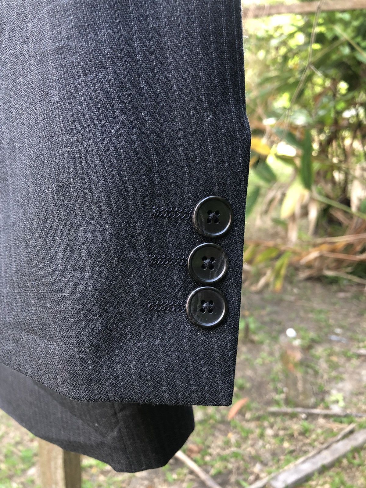Kansai Yamamoto Vintage 90's Kansai Yamamoto Striped Blazer Size US L / EU 52-54 / 3 - 8 Thumbnail