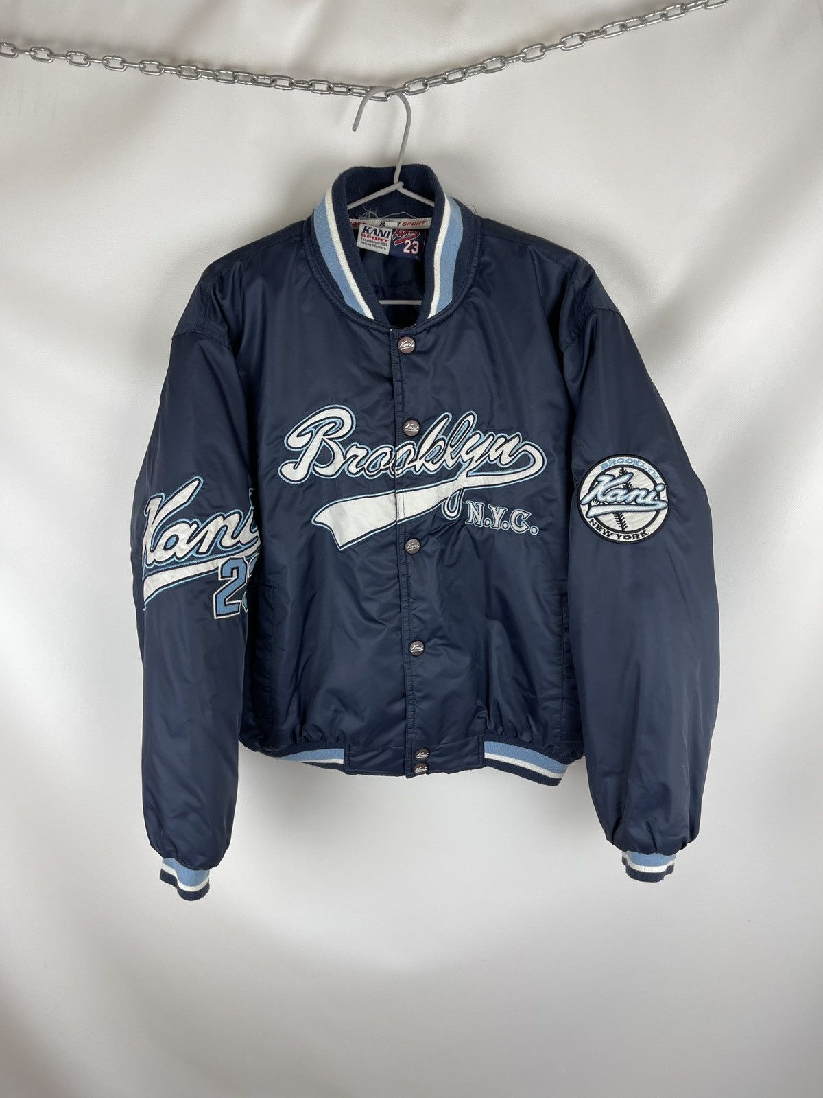 Karl Kani Karl Kani 23 Sport Brooklyn New York nylon varsity bomber Size US S / EU 44-46 / 1 - 1 Thumbnail