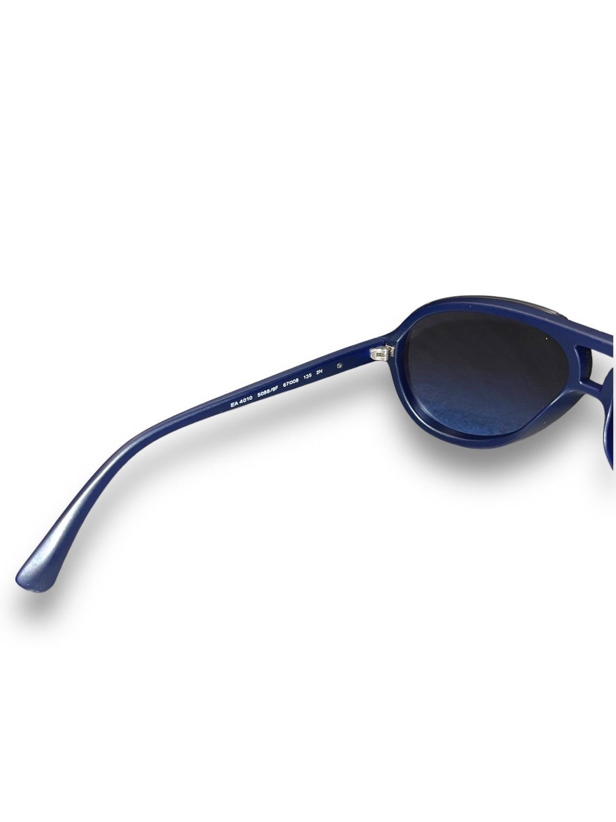 Emporio Armani Emporio Armani EA4010 5088/8F Dark Blue Aviator Sunglasses Size ONE SIZE - 10 Thumbnail
