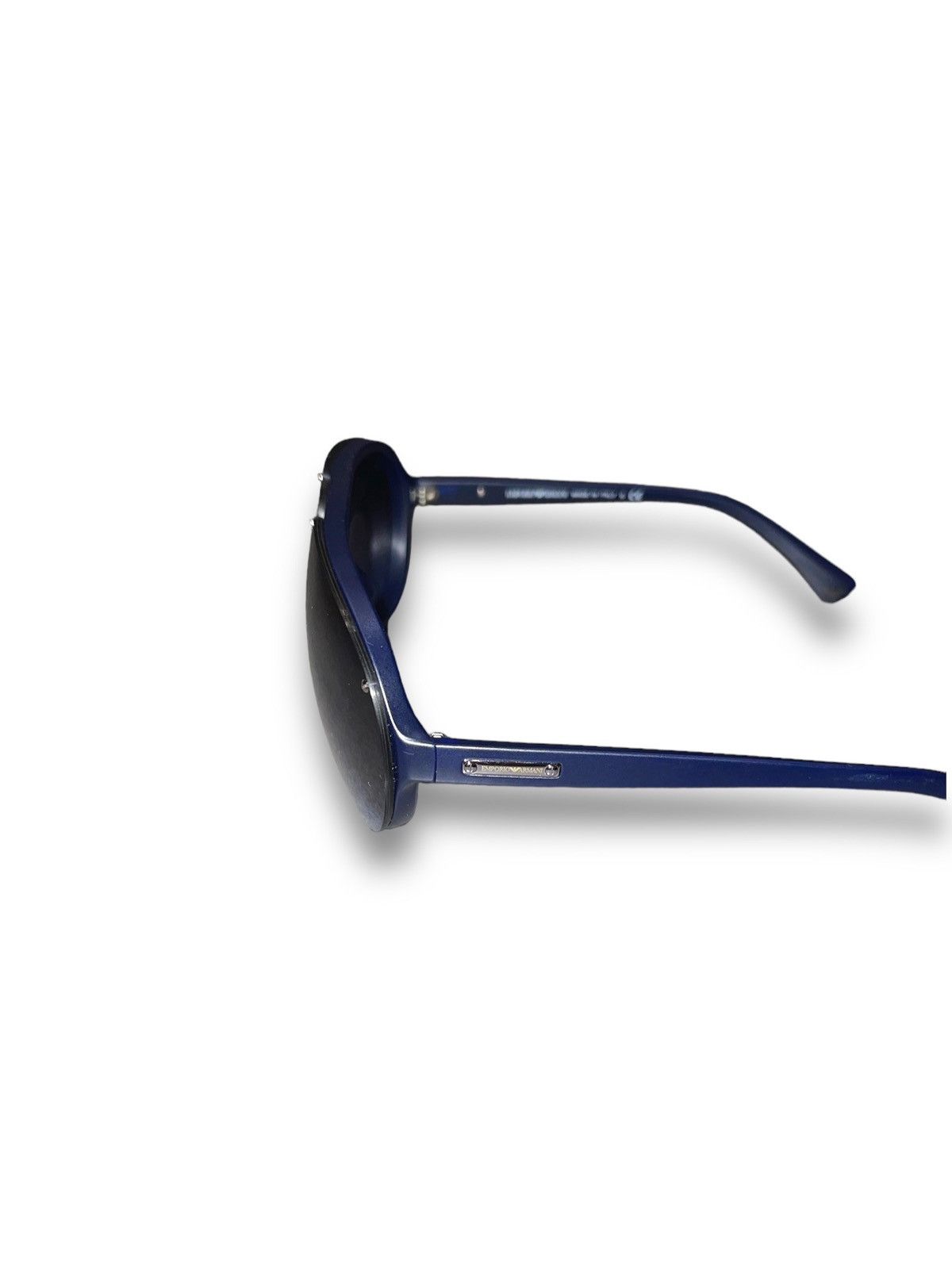 Emporio Armani Emporio Armani EA4010 5088/8F Dark Blue Aviator Sunglasses Size ONE SIZE - 5 Thumbnail