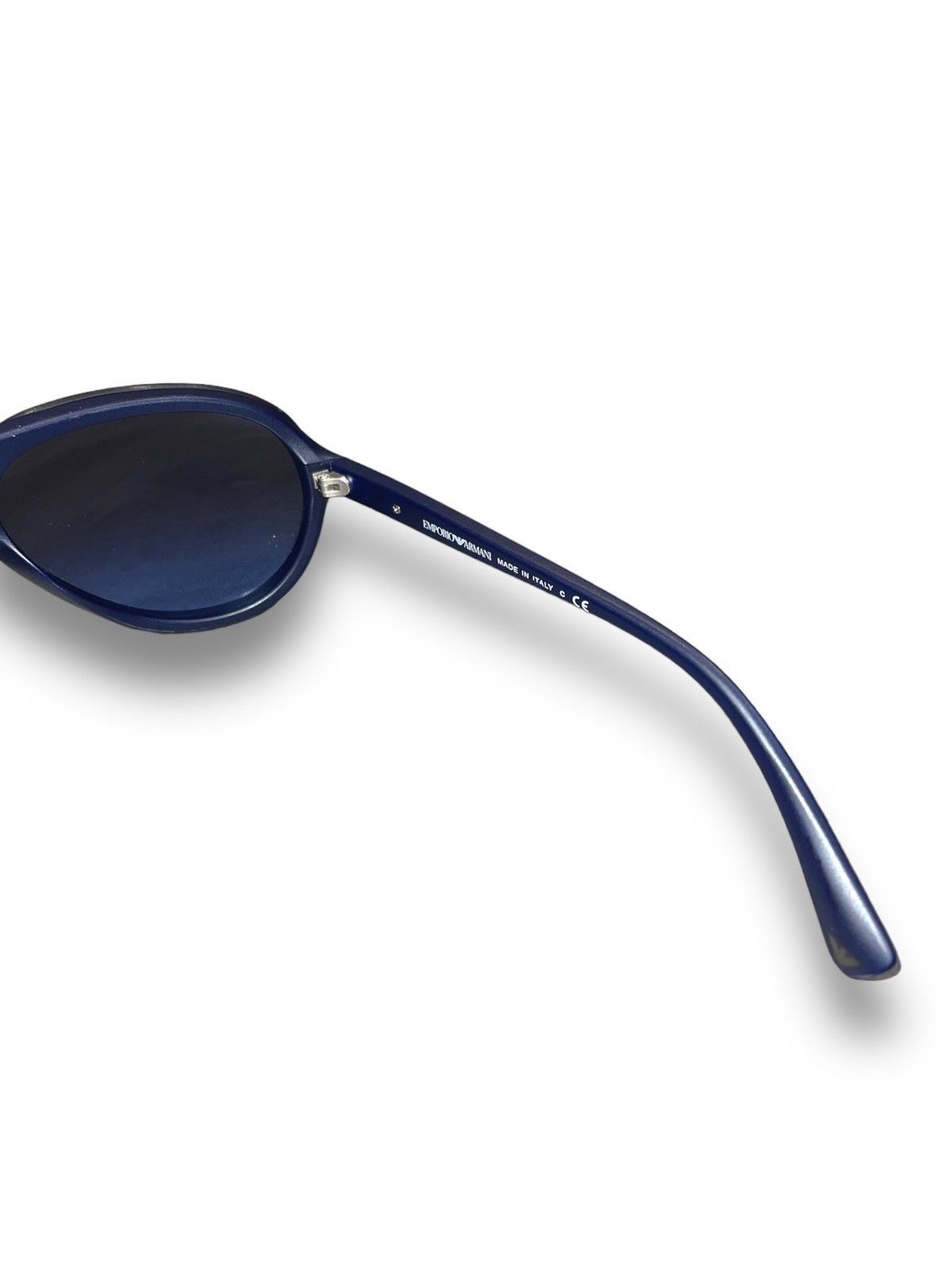 Emporio Armani Emporio Armani EA4010 5088/8F Dark Blue Aviator Sunglasses Size ONE SIZE - 8 Thumbnail