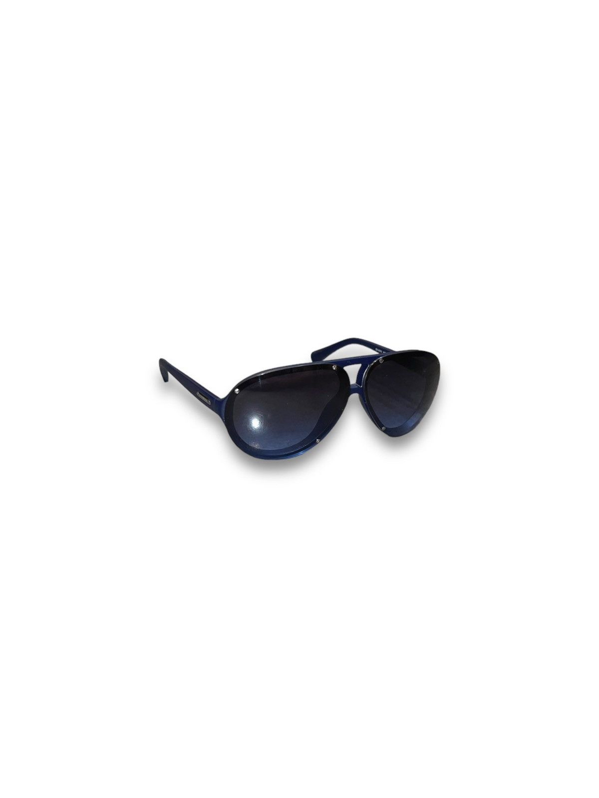 Emporio Armani Emporio Armani EA4010 5088/8F Dark Blue Aviator Sunglasses Size ONE SIZE - 3 Thumbnail