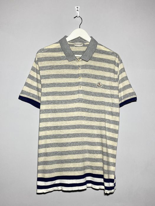 Moncler Moncler luxury stripped polo t-shirt | Grailed