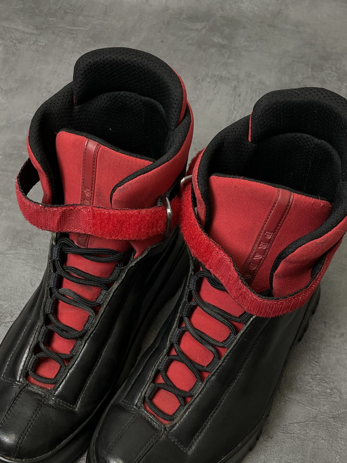 Prada × Vintage Vintage archive Prada red tab boots 00s Size US 7.5 / IT 37.5 - 8 Thumbnail