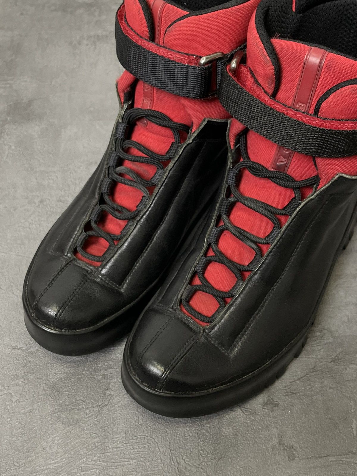 Prada × Vintage Vintage archive Prada red tab boots 00s Size US 7.5 / IT 37.5 - 3 Thumbnail
