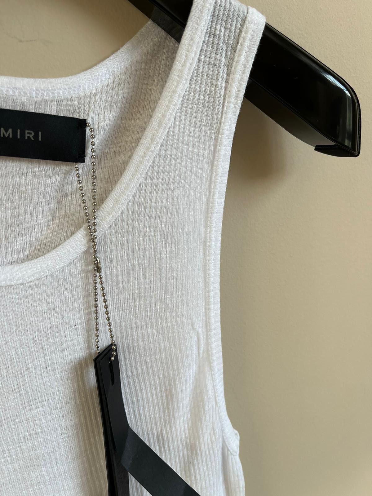 Amiri Jersey Tank Top in White Size US S / EU 44-46 / 1 - 6 Thumbnail