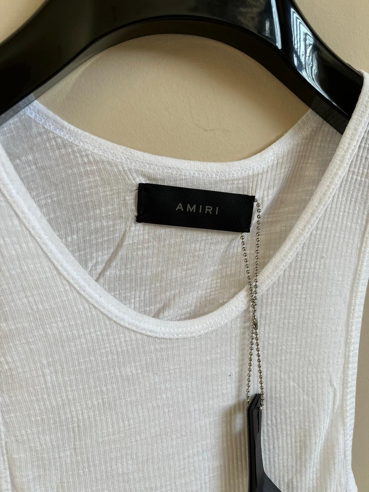 Amiri Jersey Tank Top in White Size US S / EU 44-46 / 1 - 3 Thumbnail