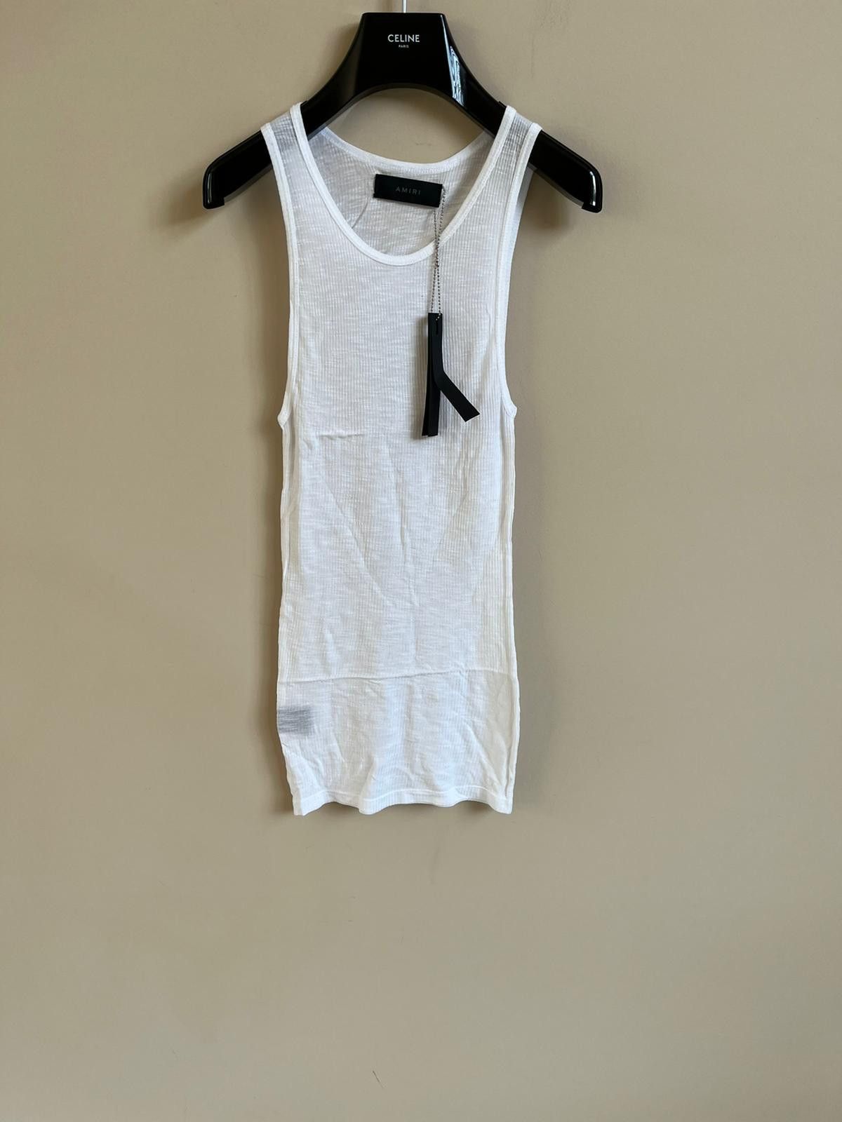 Amiri Jersey Tank Top in White Size US S / EU 44-46 / 1 - 1 Thumbnail