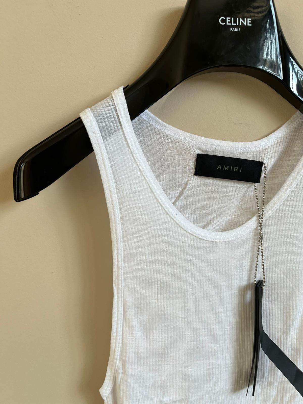 Amiri Jersey Tank Top in White Size US S / EU 44-46 / 1 - 4 Thumbnail
