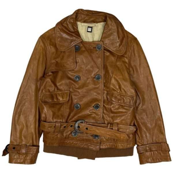 Vintage Roberto Cavalli Y2K Leather Jacket