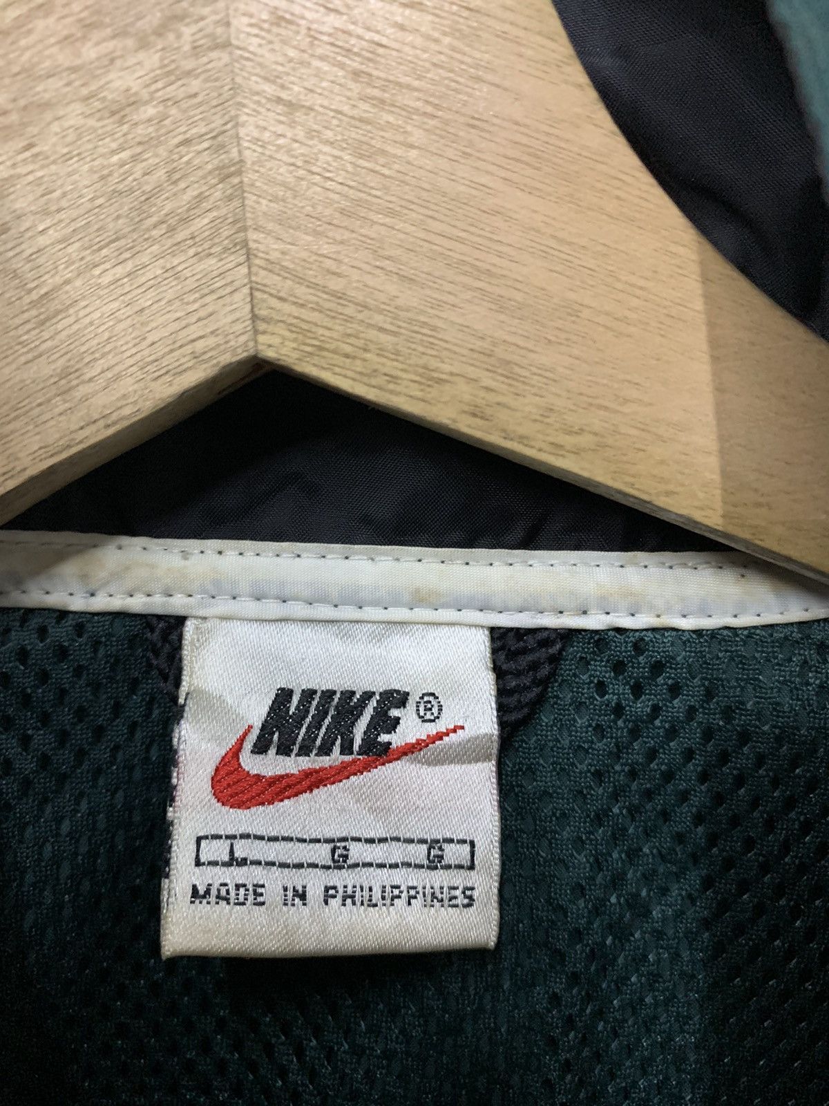 Nike 🔥VTG NIKE 90S NYLON JACKET GREEN Size US M / EU 48-50 / 2 - 8 Thumbnail
