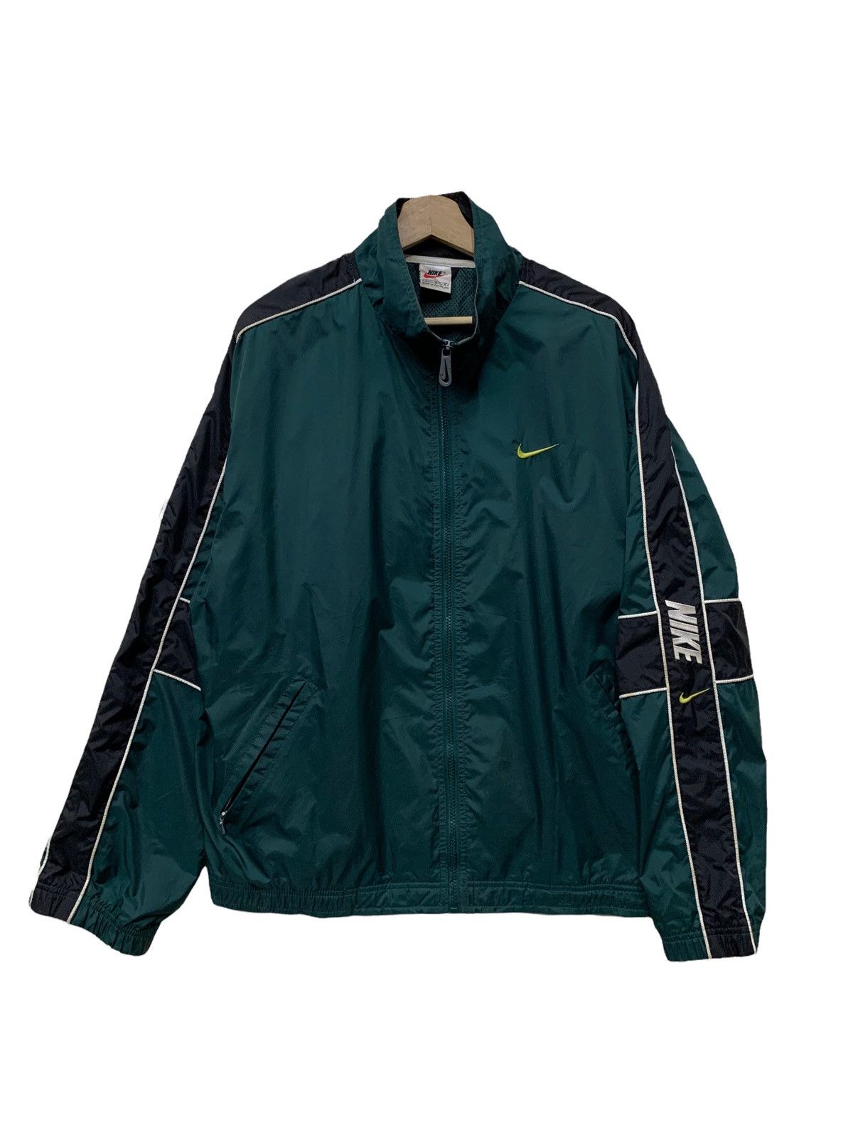 Nike 🔥VTG NIKE 90S NYLON JACKET GREEN Size US M / EU 48-50 / 2 - 1 Thumbnail