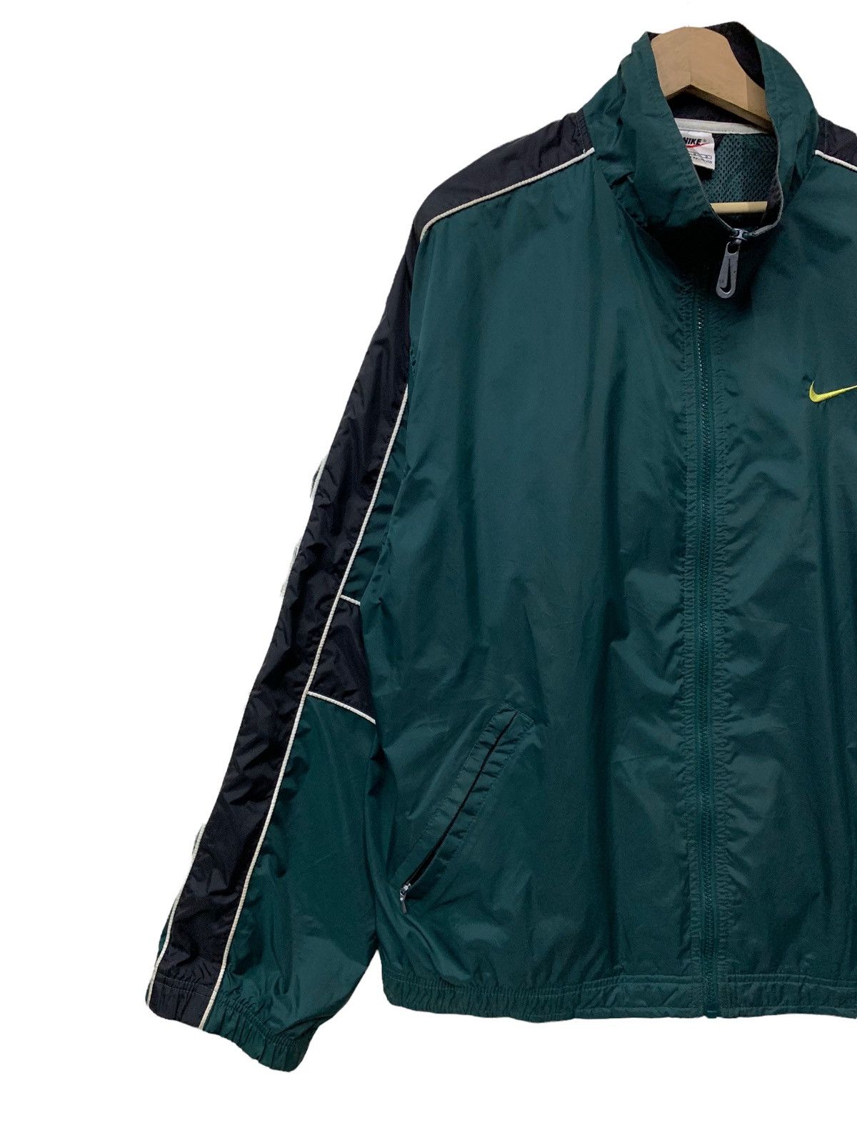 Nike 🔥VTG NIKE 90S NYLON JACKET GREEN Size US M / EU 48-50 / 2 - 2 Thumbnail