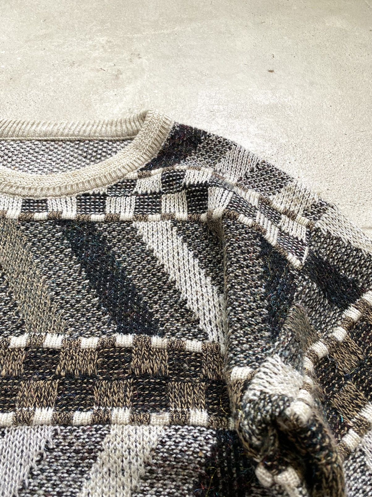 Coogi 90’s Japan Knit Striped Sweater Coogi style Carlo Colucci Size US XL / EU 56 / 4 - 6 Thumbnail