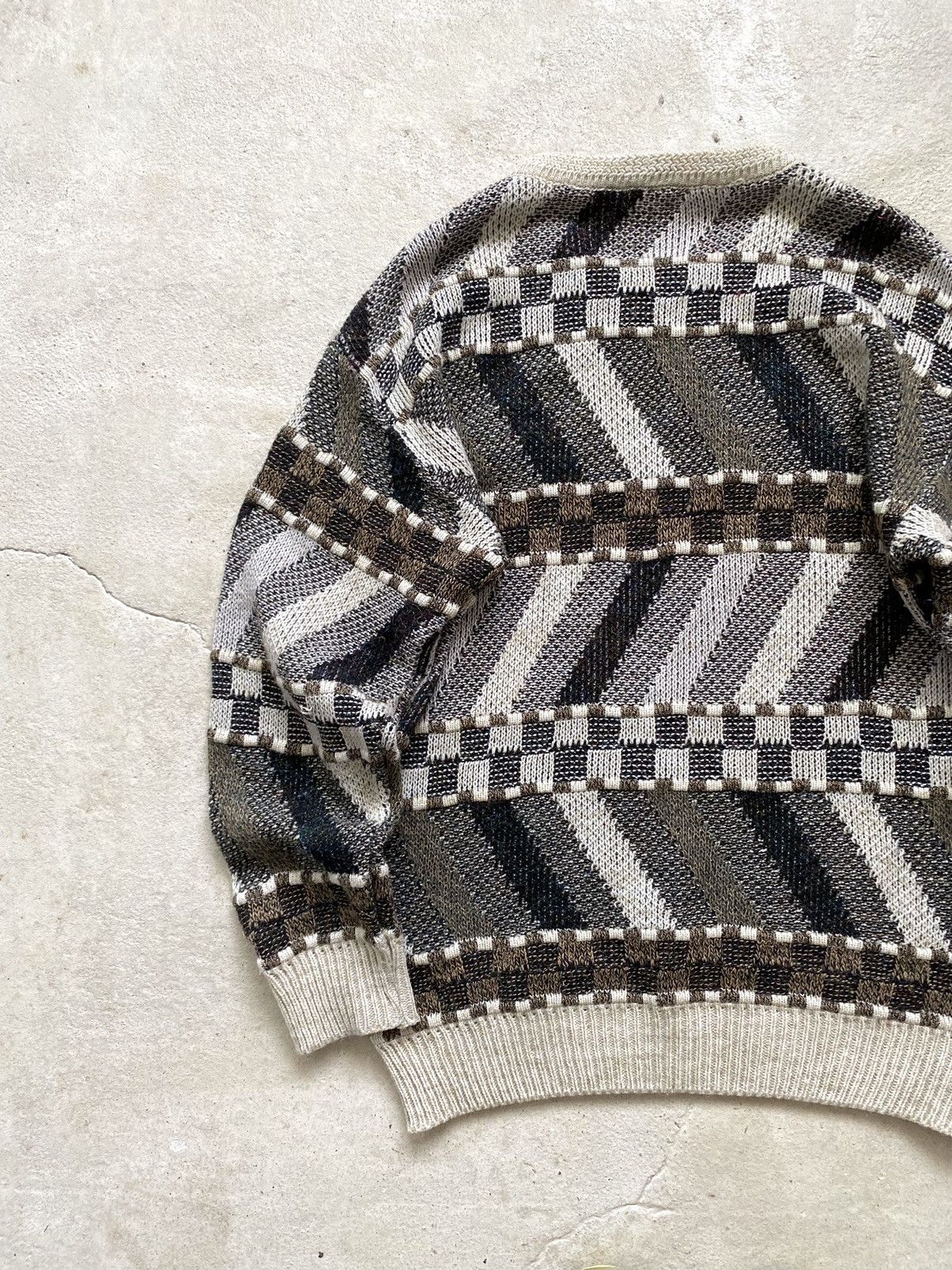 Coogi 90’s Japan Knit Striped Sweater Coogi style Carlo Colucci Size US XL / EU 56 / 4 - 15 Thumbnail