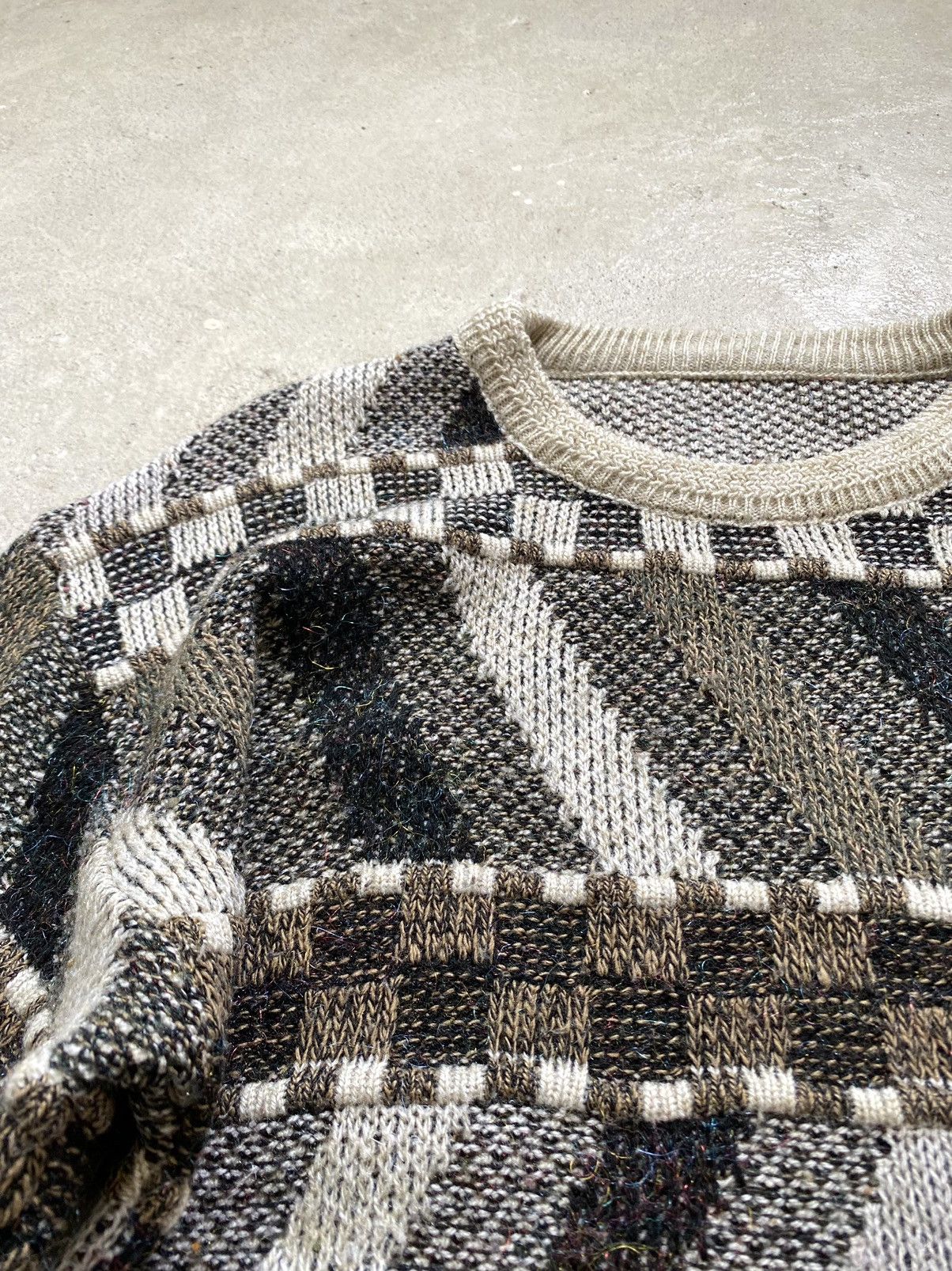 Coogi 90’s Japan Knit Striped Sweater Coogi style Carlo Colucci Size US XL / EU 56 / 4 - 5 Thumbnail