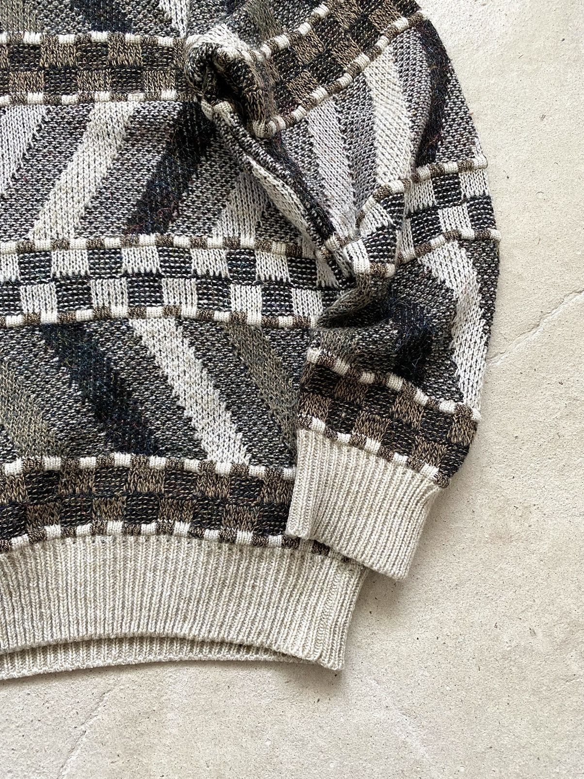 Coogi 90’s Japan Knit Striped Sweater Coogi style Carlo Colucci Size US XL / EU 56 / 4 - 9 Thumbnail
