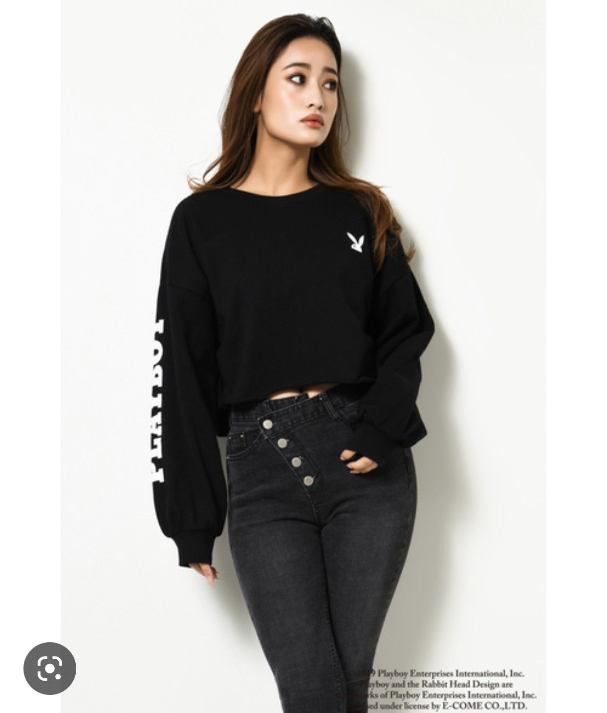 Playboy EGOIST X PLAYBOY crop tops sweatshirt Size L / US 10 / IT 46 - 1 Thumbnail