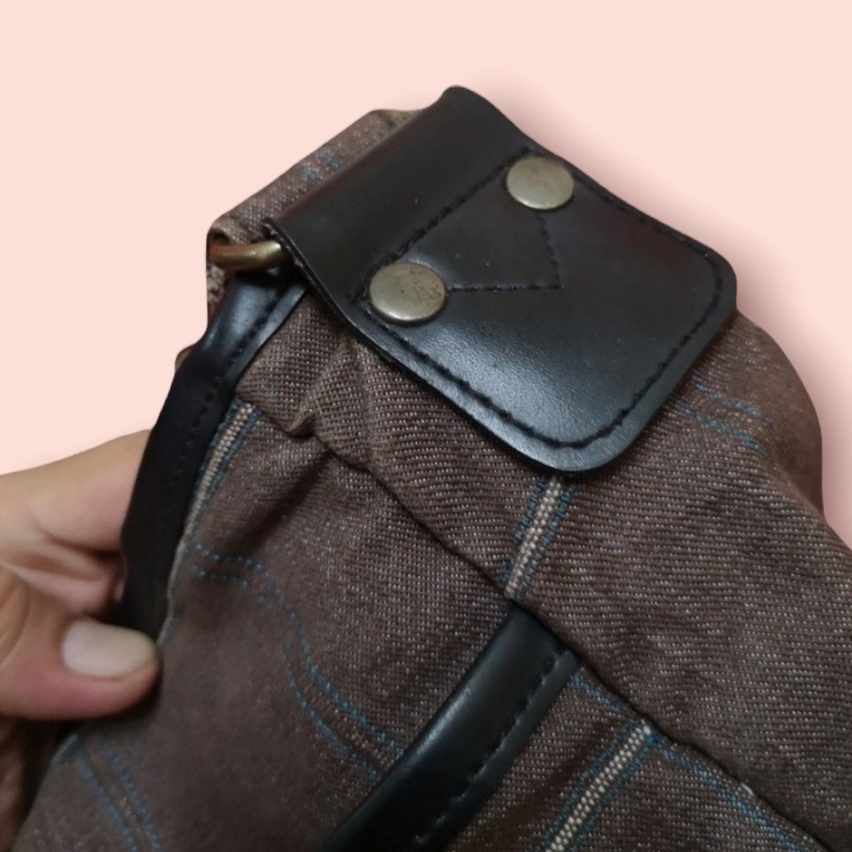 Edwin × Vintage VINTAGE EDWIN PLAID CANVAS CROSSBODY SHOULDER BAG Size ONE SIZE - 10 Thumbnail