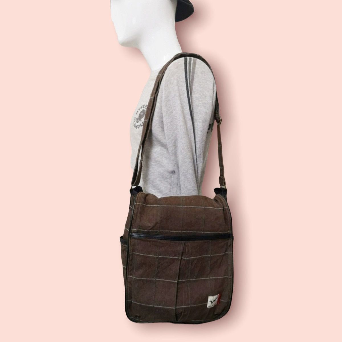 Edwin × Vintage VINTAGE EDWIN PLAID CANVAS CROSSBODY SHOULDER BAG Size ONE SIZE - 6 Thumbnail