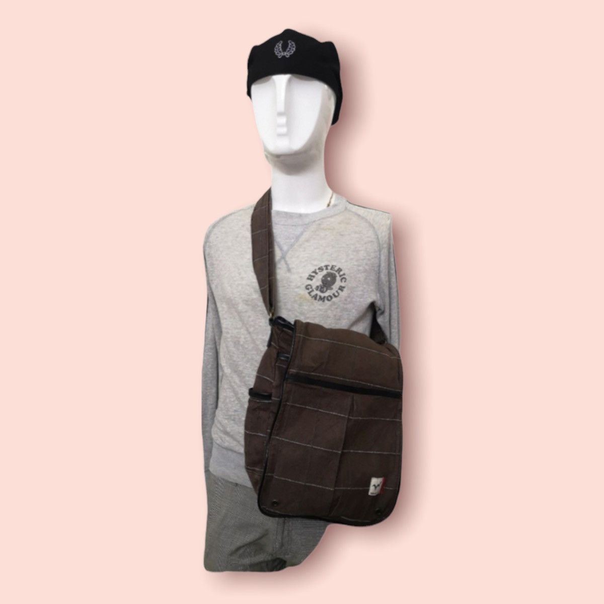 Edwin × Vintage VINTAGE EDWIN PLAID CANVAS CROSSBODY SHOULDER BAG Size ONE SIZE - 7 Thumbnail