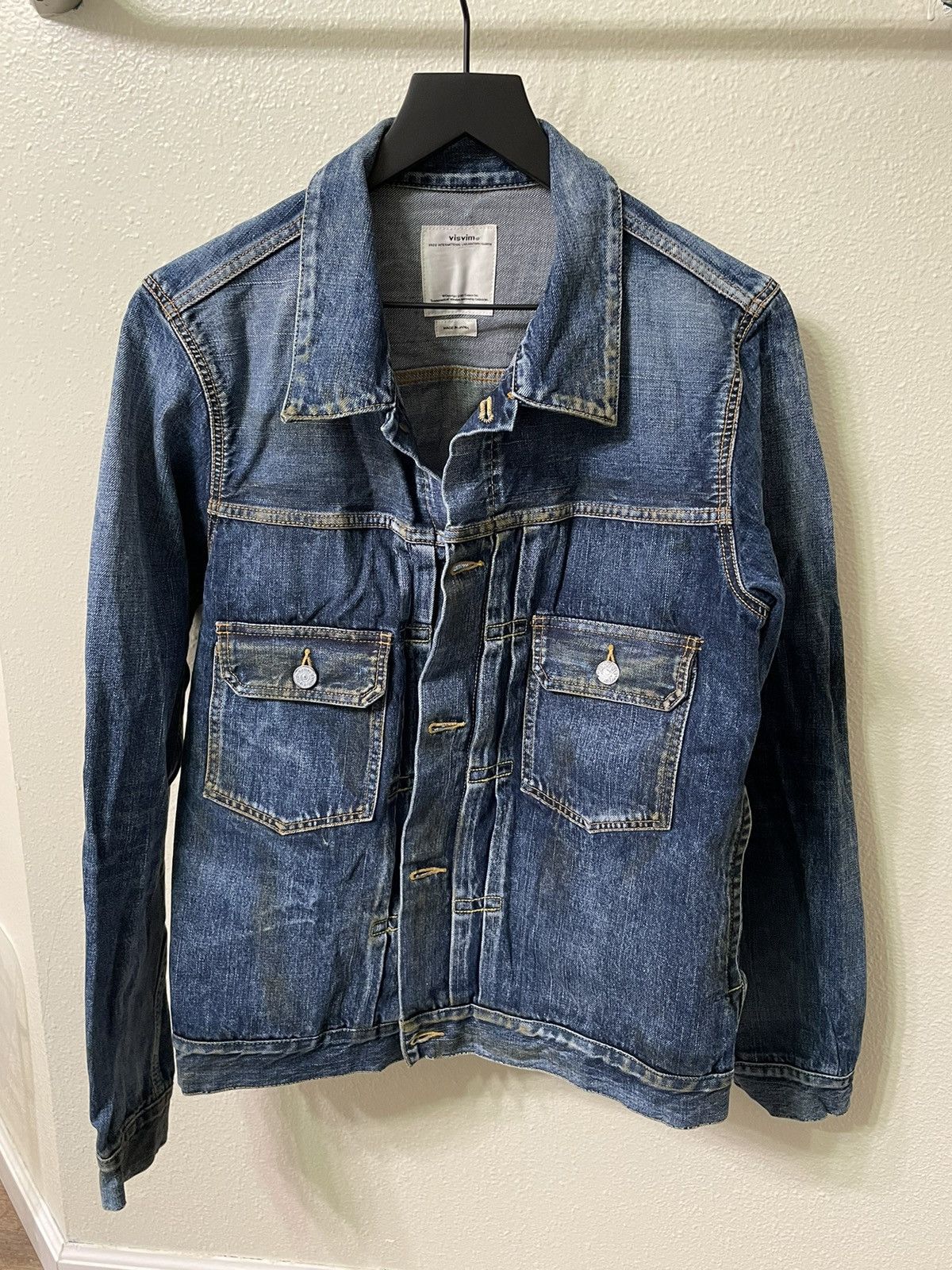 ジャケット・アウター VISVIM SOCIAL SCULPTURE 101 JKT DAMAGED Visvim Social Sculpture 101 Damaged Large 3 2013AW Denim